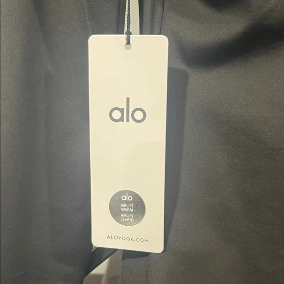 ALO Airlift Winter Warm 1/4 Zip Long Sleeve NWT XS Black Compression Ski Fleece - Picture 9 of 10